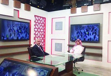 Abdullah Rexheb el-Zahrani  me një mysafir në emisionin e tij.