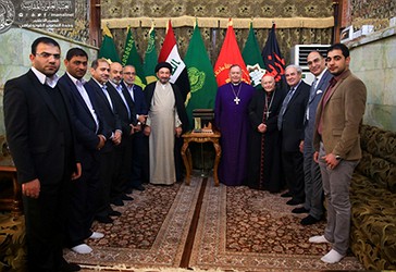 Delegacion i lartë i krishterë nga Washington vizitoi  Xhaminë, Mauzoleun, e Shenjtë të Imam Aliut në Naxhaf, Irak.