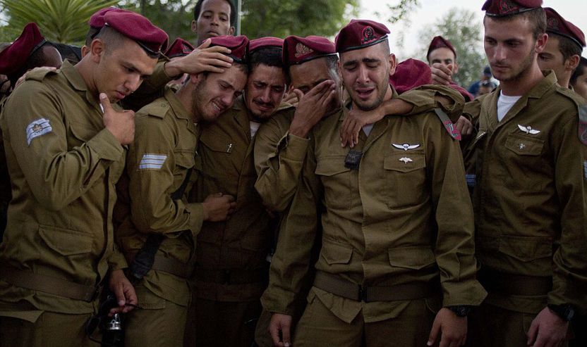 Ushtarët sionistë po qajnë pasi Hezbollah vrau disa prej tyre